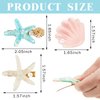 WILLBOND 12 Pieces Artificial Shell Pearl Starfish Seashell Hair Clip Set Acrylic Resin Women Lady Hair Clip Headdress Hairstyle Tool Accessories Beach Wedding Supplies(Charming)