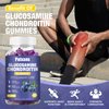 Patxans 2 Packs 3000MG Glucosamine Chondroitin Gummies - Extra Strength Joint Health & MSM Elderberry Natural Joint Support Supplement, Flexibility, Antioxidant Immune Support for Adults, 120 Gummies.