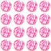 Whaline 16Pcs Disco Inflatable Beach Ball 16'' Pink Pool PVC Balls Cute Game Toys for Summer Beach Disco Party Decor