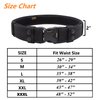 TACNEX Duty Belt for Police Security Law Enforcement 2" Tactical EDC Patrol Work Belt Utility Web Belt for Correction Officier Strong Load Bearing (Black(2" Belt Width), L)