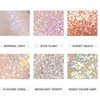 KWOLYKIM Liquid Glitter Eyeshadow, Long Lasting, Quick Drying, Easy to Apply, Loose Bling Glitter Diamond Pigmented Glue for Eye Crystals Makeup (Sparkling Morning Light)