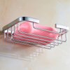 ThinkTop Soap Dish for Shower Solid Brass Chrome Finished Bathroom Shower Soap Basket Toilet Soap Dishes Holder Wall Mounted