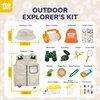 TOY Life Kids Explorer Kit with Kids Binoculars & Bug Catching Kit, 25Pcs Outdoor Toys Kids Camping Gear with Safari Costume,Hat,Compass,Bug Toys,Butterfly Kit,Bug Catcher for Kids, Gift for Kids 3+