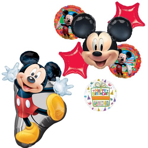 Anagram Mickey Birthday Party Supplies Balloon Bouquet Decorations