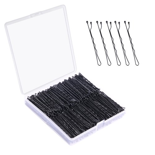 Bobby Pins Black, 360 Pcs Black Bobby Pins, 2 Inch Premium Bobby Pin, Secure Hold Bobby Pins with store box, Hair Pins for Kids, Girls and Women