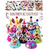 Glittery Garden 24 Pcs Party Hats Birthday Activity Kit with Stickers - Kids Fun Arts & Crafts. Make Your Own Animal & Monster Theme Party Favors & Game Supplies