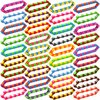 46 Pack 24 Links Wacky Tracks Snap and Click Fidget Toys,Fidget Snake Toy for Party Favors,Plastic Chains Finger Sensory Toys,Stress Relief Toys for Kids