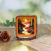 3D Puzzle Nightlight-DIY LED Light Wooden Puzzle-Art Lamp and Craft Kits for Kids and Adults-Birthday Gifts Toys-Home Desk Decor Family Game (Autumn Forest)