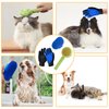 GJEASE Cat Grooming Glove Brush,Self-Cleaning Slicker Pet Brush for Short and Long Haired Pets,Dog Bath Brush for Shedding and Grooming,Removes Loose Hair and Tangles,Promote Circulation