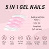 150 Pcs French Press on Nails Medium Almond Fake Nails French Gel Nail French Tip Fake Nails Manicure 15 Size Glossy Acrylic Nails Full Cover Nude Artificial False Nails for Women Girls Fingernail