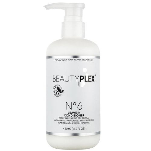 Beautyplex No 6 Leave in conditioner | Molecular Hair Repair Treatment Fino | Hair Mask | Strengthens, Nourishes, Moisturizes & Repairs Hair Structure. Softness, Frizz Control. 450ml. (15.2 oz)