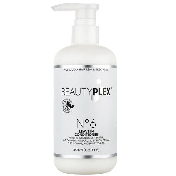 Beautyplex No 6 Leave in conditioner | Molecular Hair Repair Treatment Fino | Hair Mask | Strengthens, Nourishes, Moisturizes & Repairs Hair Structure. Softness, Frizz Control. 450ml. (15.2 oz)