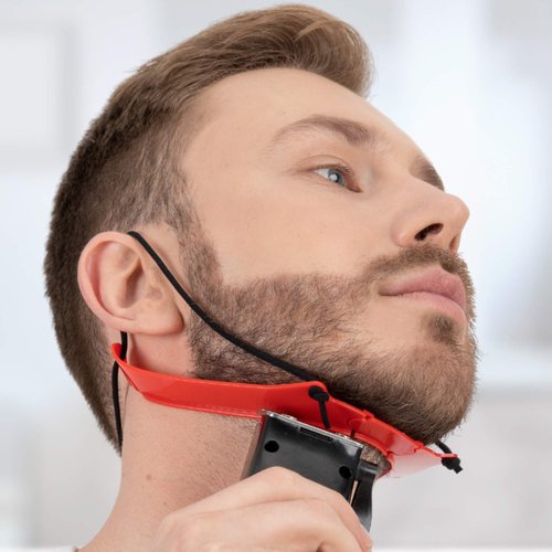 Nekliner Beard Shaper & Beard Lineup Tool for a Clean and Even Neckline | Neckline Shaving Template, Beard Guide Shaping Tool & Lineup Stencil Kit | DIY Hands-Free Cut, Trim, and Shave