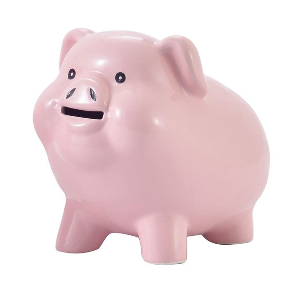 PIG WORLD Piggy Bank for Adults Must Break to Open,Ceramic,Girls Piggy Bank for Boys,Money Box for Cash Gift,Coin Bank,Tip Jar,Alcancias De Dinero Para Adultos Niños,Piggy Bank for Kids,Cash Saving