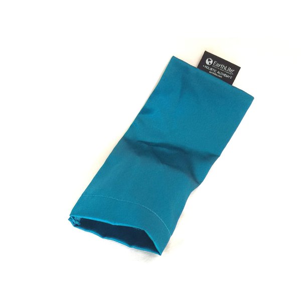 EARTHLITE Holistic Alchemy Washable Eye Pillow Case, Teal Blue, Medium