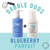 Dabble & Dollop Blueberry + Vanilla Body Wash & Shampoo - 3 in 1 Natural Bubble Bath for Kids, USA-Made, Paraben & Sulfate Free, Vegan, Gluten-Free, Tear-Free (Pack of 2)