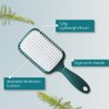 SH-RD Detangle Paddle Brush | Hairbrush w/Vented Air Cushion & Soft Bristles | Gentle Scalp Massager & Pain-Free Detangling | Ideal for Men, Women, All Hair Types