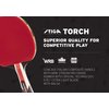 STIGA Torch Ping Pong Paddle - 5-Ply Ultra-Light Blade - 2mm Tournament-Approved Sponge - Flared Handle for Enhanced Control - Competitive Table Tennis Racket for Family Fun