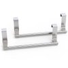 Towel Rack for Cabinet, Strong Steel Kitchen Over Cabinet Towel Bar Holder, 9" Wide - 2 Pack