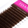 TDANCE Dark Brown Lash Extensions Colored Lash Extensions 0.03/0.05/0.07mm C/D Curl Premium Brown Eyelash Extensions Salon Use (Dark Brown,0.05-D,10-17mm)