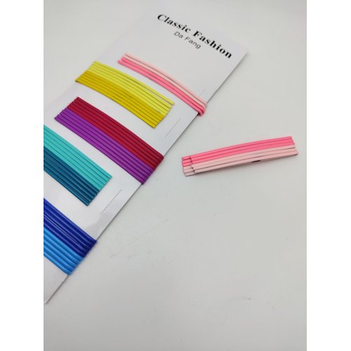 Purple Mart's Colorful Bobby pins (Multi), Multicolor pack of 50, Solid pins, Tale, Green, Blue, Yellow,Mustard, Pink, Peach, Baby Pink, Purple, Sky blue, Navy Blue,Blue