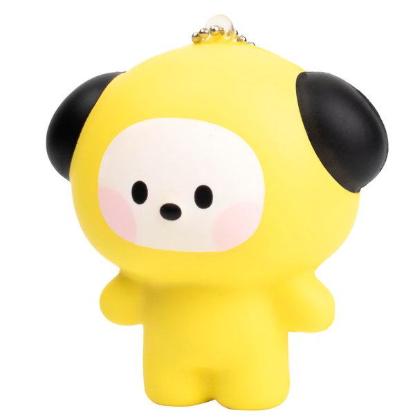 Hamee BT21 minini Cute SquiSHU Squishy Toys - Slow Rising Squishy Toy Keychain for Party Favors, Stress Ball, Birthday Gifts, Kawaii Squishy for Kids, Girls, Boys, Adults - Chimmy