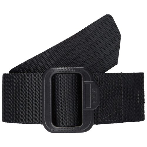 5.11 Tactical Men's 1.75-Inch TDU Work Belt, Non-Metallic Buckle, Fade-Resistant Panel, Black, Medium, Style 59552,