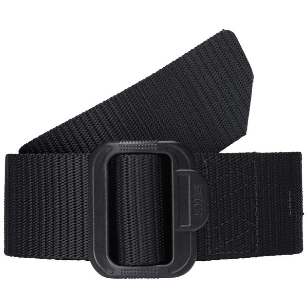 5.11 Tactical Men's 1.75-Inch TDU Work Belt, Non-Metallic Buckle, Fade-Resistant Panel, Black, Medium, Style 59552,