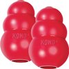 Kong Classic Dog Toy - Fetch & Chew Toy for Dogs - Stuffable Treat-Filling - Durable Natural Rubber Material - for Small Dogs (2 Pack)