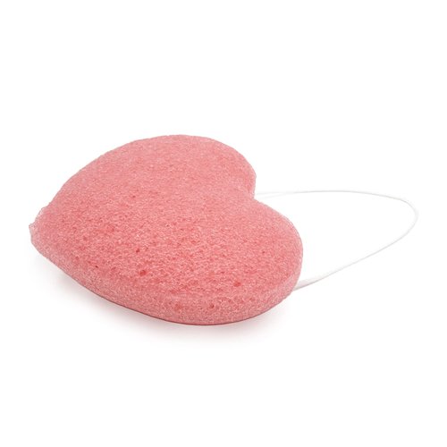 Premium Sponge, Heart Shaped Konjac Sponge - Pink | MinxNY