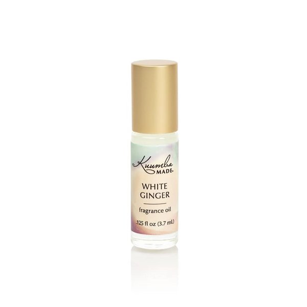 Kuumba Made White Ginger Fragrance Oil Roll-On 0.125 fl oz (3.7ml) | Rollerball Perfume