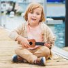 Toddmomy Kids Ukulele Toys Plastic Ukulele Guitar Musical Toy Classical Ukulele Guitar Musical Instrument Educational Toy for Beginner?Light Brown?