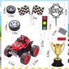 MEMOVAN Trucks Cake Topper 30pcs Truck Cake Decorations Racing Car Birthday Cake Cupcake Topper Decoration for Boy's Kids Blaze Truck Theme Birthday Supplies Racing Car Party Favors