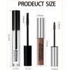 Waterproof Tinted Eyebrow Gel Brown & Clear Brow Setting Glue, Liquid Mascara Eye Brow Gel, Long Lasting Smudge-Proof Brow Filler Eye Makeup,Brow Fast Sculp,Christmas Makeup Gift Set for Women-03