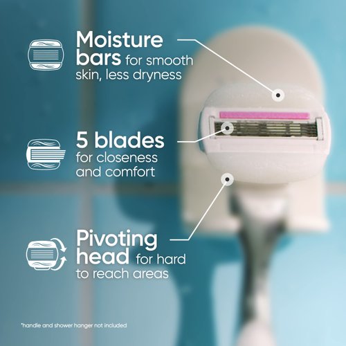 Gillette Venus ComfortGlide plus Olay Sugarberry Women's Razor Blade Refills, 4 Count