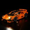 YEABRICKS LED Light for 42196 Technic Lamborghini Huracán Tecnica Orange Building Blocks Model (Building Set NOT Included)