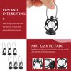 Toddmomy Mini Dollhouse Lantern 6Pcs Mini Kerosene Lamp Miniature Lantern Micro Landscape Ornament Mini Lantern for Dollhouse Accessories