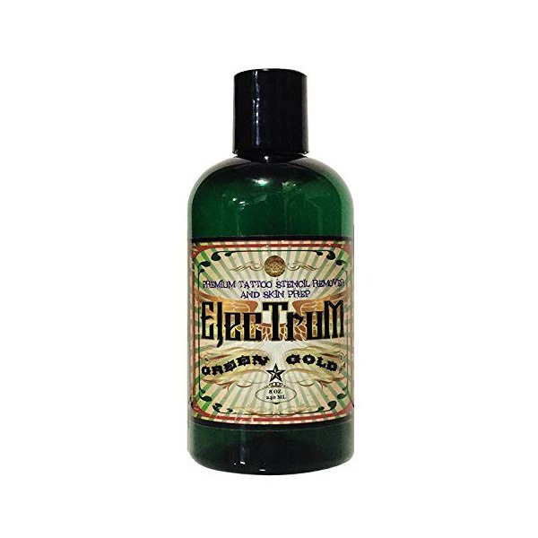 Electrum Premium Stencil Remover and Skin Prep, Tattoo Stencil Skin Cleanser And Stencil Repositioner, 8 Ounces