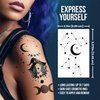 Savvi - 36 Manic Panic: After Midnight Temporary Tattoos: Skin-Safe Ink, Great for Parties and Everyday Wear, Gifts for Teens and Adults, Made in the USA [6 sheets, 36 count]