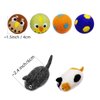 Cat Toy Balls 100% Wool Handmade Soft and Durable Bird Mouse Variety Pack 6 Pcs for Indoor Cats Kitten Entertainment Chase Hunting Exercise Cat Kicker Hide and Seek Mousing Catching Game (B)