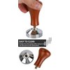 51mm Espresso Tamper-Premium Barista Coffee Tamper Coffee Tamper Classic Series Stainless Steel Espresso Tamper Coffee Press Tool Tamper Espresso Handle, 90x51mm, Solid wood, Stainless steel