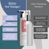 Better Not Younger Wake Up Call Volumizing Shampoo - 8.4 fl. oz. Shampoo Designed for Thinning Hair & Women Over 40 - Volumizes, Lifts & Nourishes Color-Safe & Non-Stripping Shampoo for Thin Hair