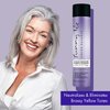 Sunny Isle Color Enhancing Purple Shampoo 10.1oz | Neutralizes Brassy Yellow Tones For Blonde Silver Gray Highlighted Hair