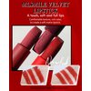 3 Pcs Matte Lipstick for Women Set, Rose Cherry Dark Red Brown Red Nude Matte Lipstick Long-Lasting Lip Makeup,Waterproof Smudge Proof Velvet Lip Gloss 24 Hours Lip Stick Lip Color Gift for Girl-Set B
