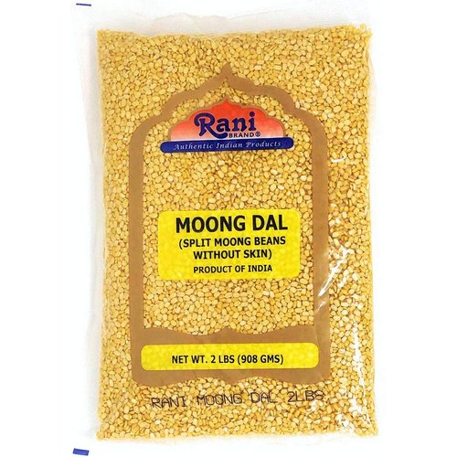 Rani Moong Dal (Split Mung Beans Without Skin) Lentils Indian 32oz (2lbs) 908g ~ All Natural | Gluten Friendly | Non-GMO | Kosher | Vegan | Indian Origin