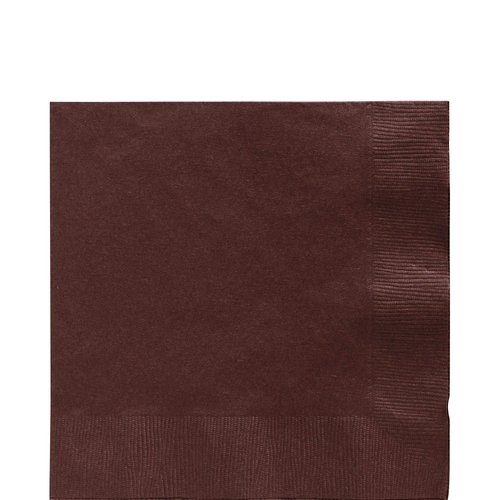 Big Party Pack Chocolate Brown Luncheon Napkins | Pack of 125 | Party Supply