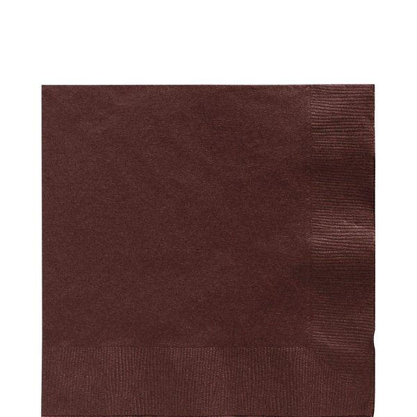 Big Party Pack Chocolate Brown Luncheon Napkins | Pack of 125 | Party Supply
