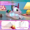 BSTAOFY Big Light up Pink Unicorn Stuffed Animal LED Unicorn Soft Plush Toy Birthday Valentines Christmas for Kids Girls 16.5‘’