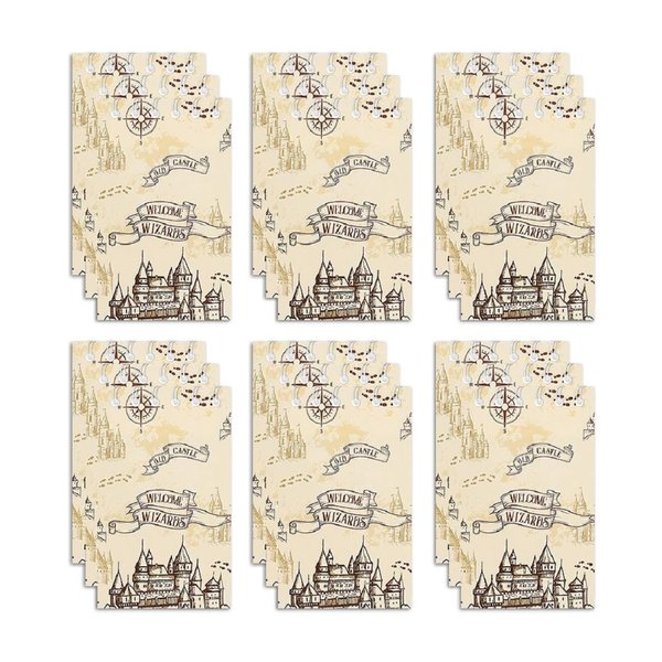 24Pcs Unique Designs Mini Notepads for Magical Wizard School Birthday Party Favors, Goodie Bag Stuffers, Children Classroom Rewards