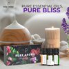Essential Oils Set by Pure Aroma - Top 6 Aromatherapy Oils Gift Set-6 Pack, 10ml(Eucalyptus, Lavender, Lemongrass, Sweet Orange, Peppermint, Tea Tree)